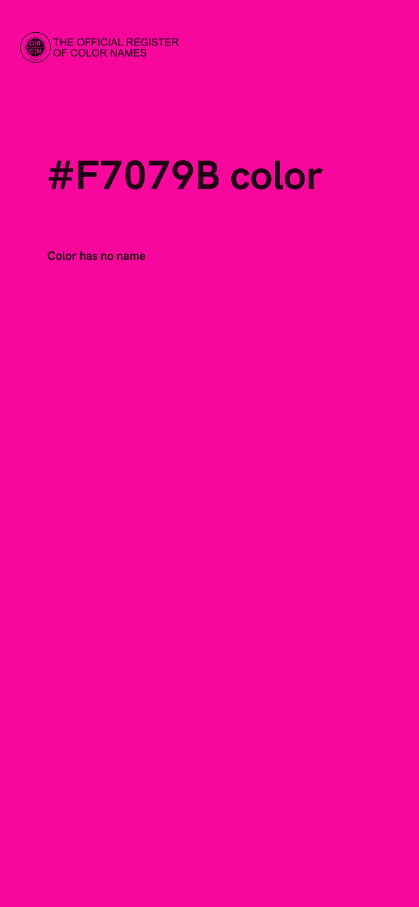 #F7079B color image
