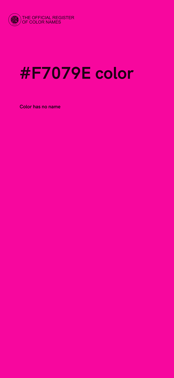 #F7079E color image