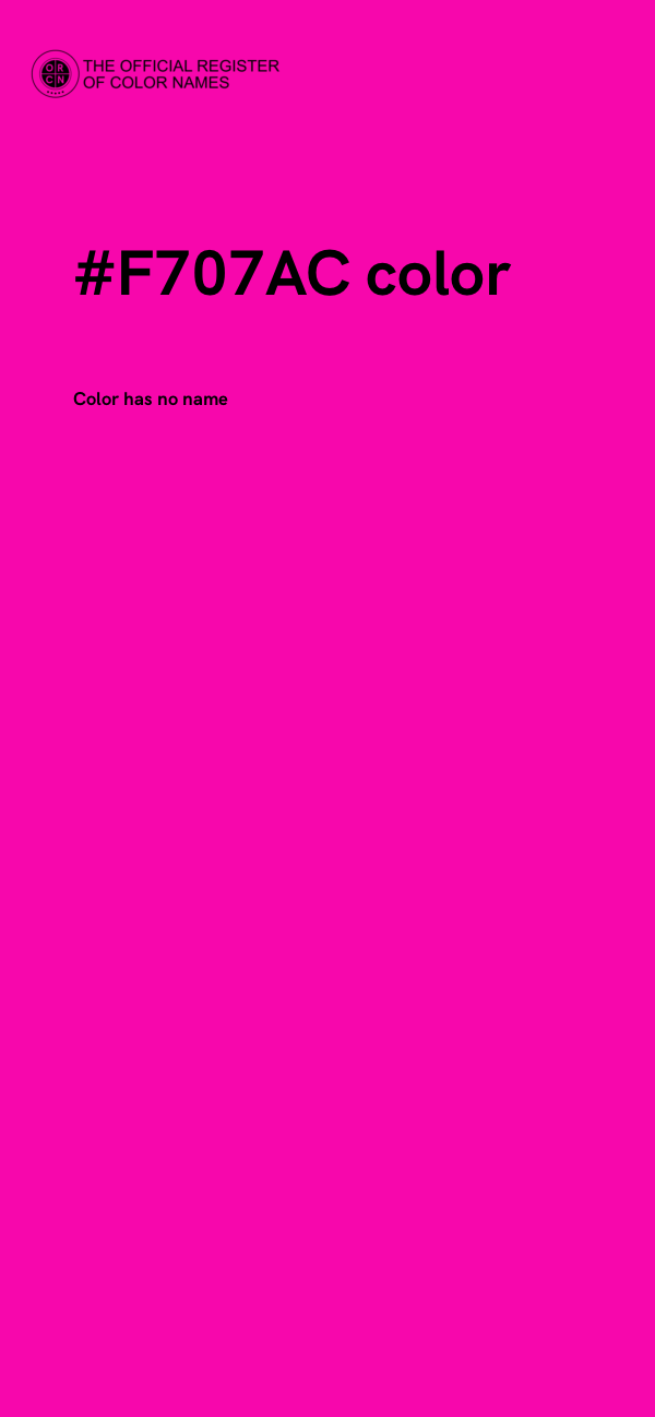 #F707AC color image