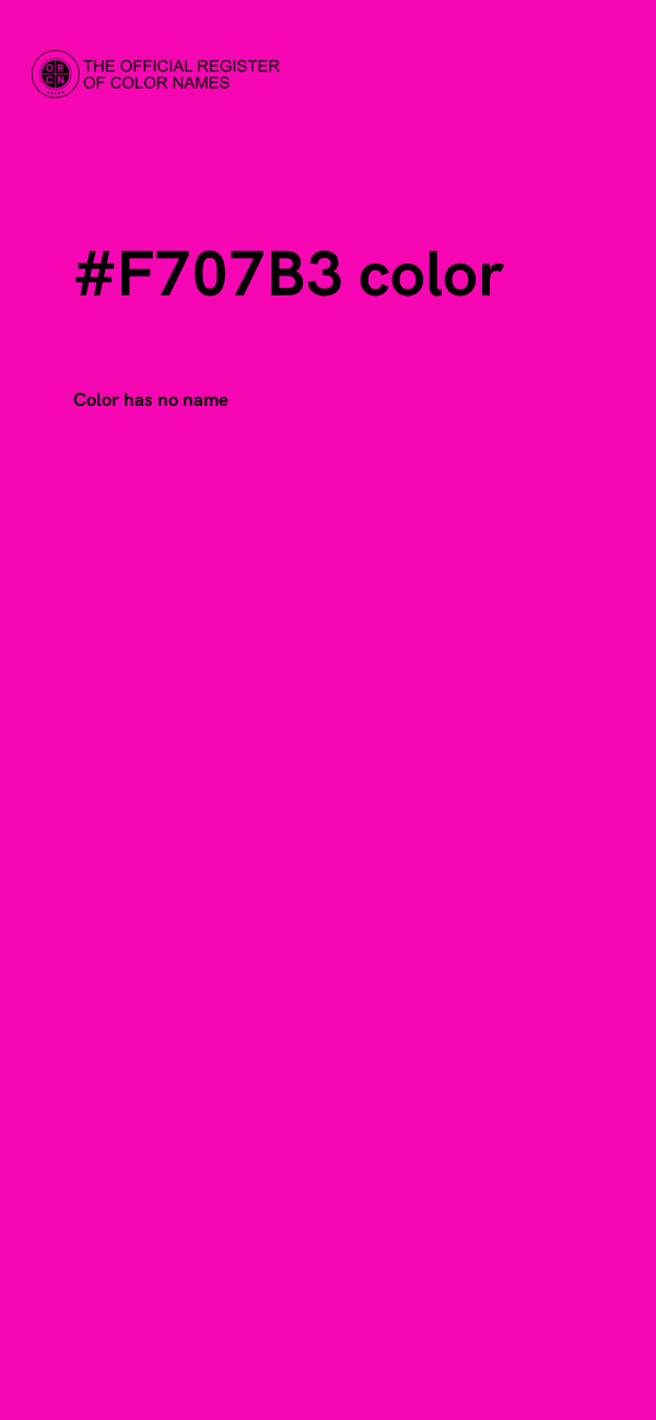 #F707B3 color image