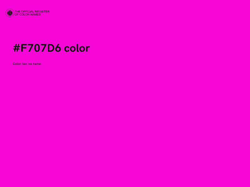 #F707D6 color image