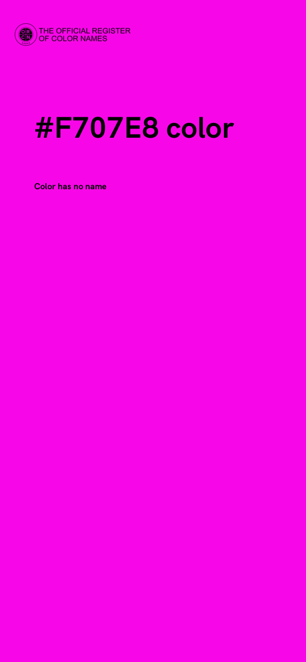 #F707E8 color image