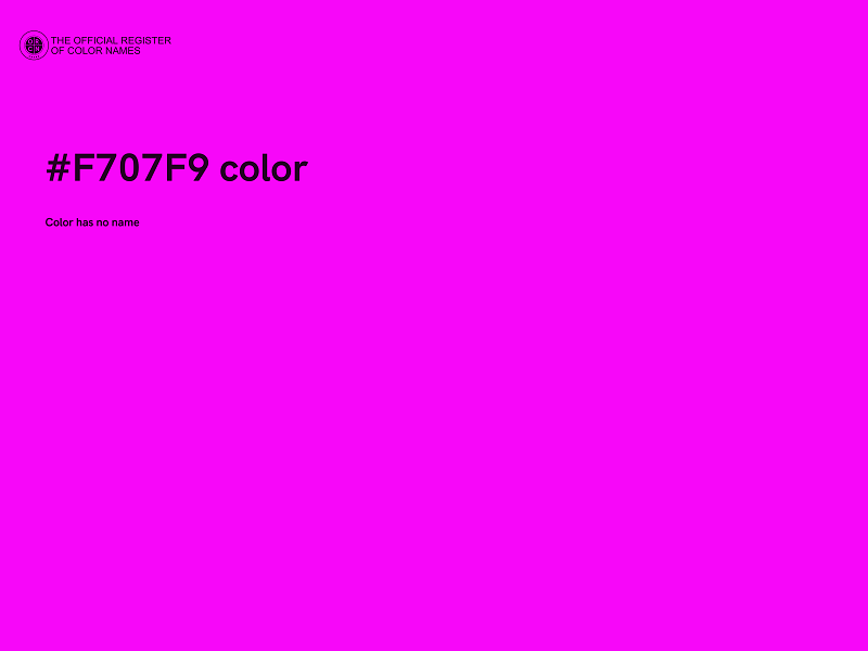 #F707F9 color image