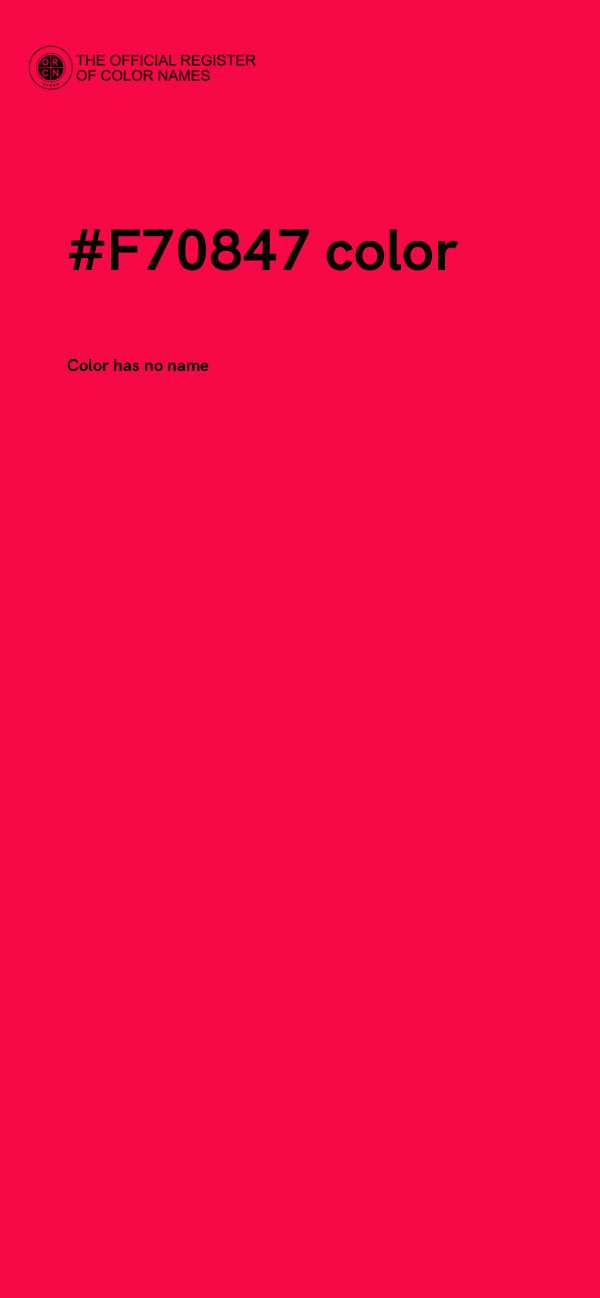 #F70847 color image