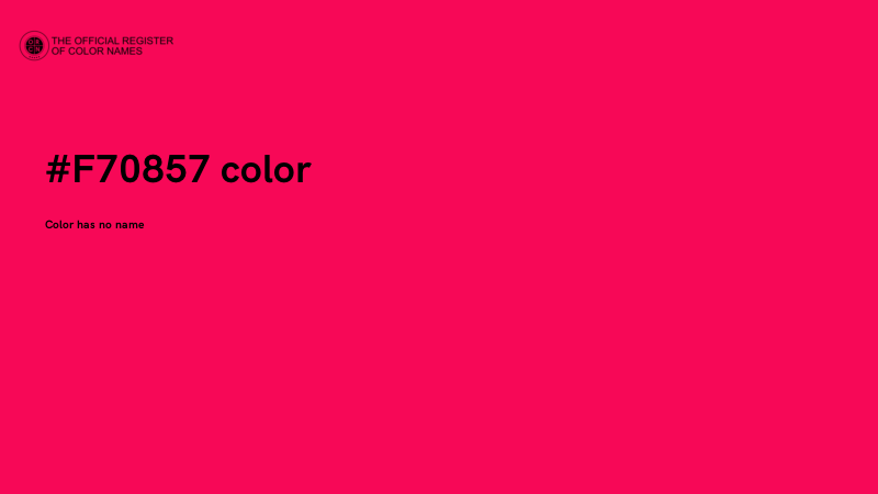#F70857 color image
