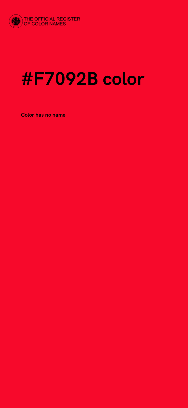 #F7092B color image