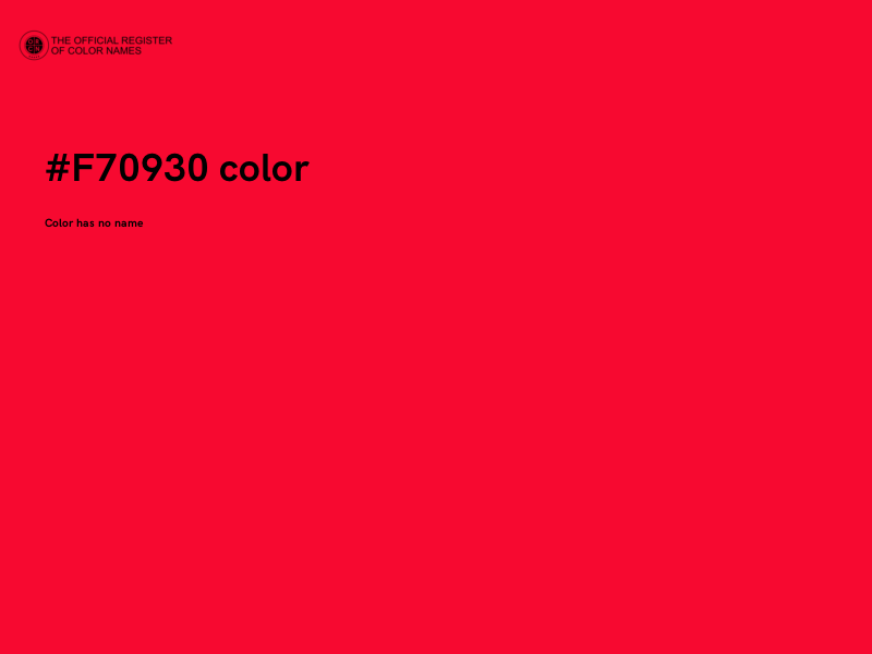 #F70930 color image