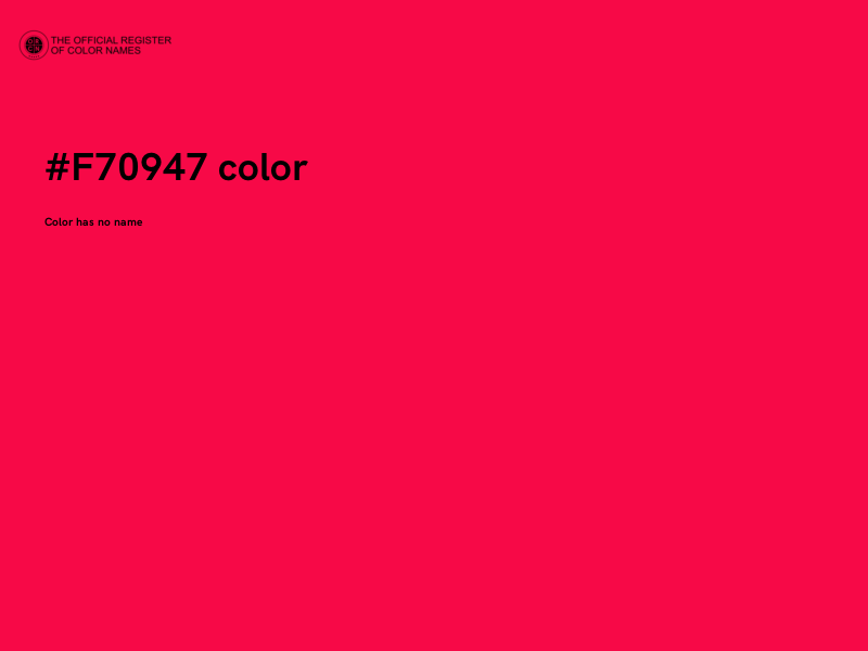 #F70947 color image