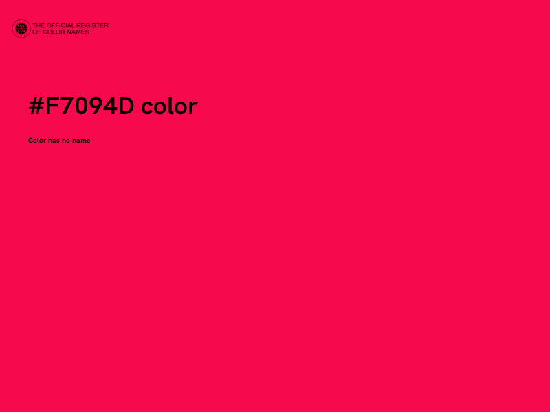 #F7094D color image