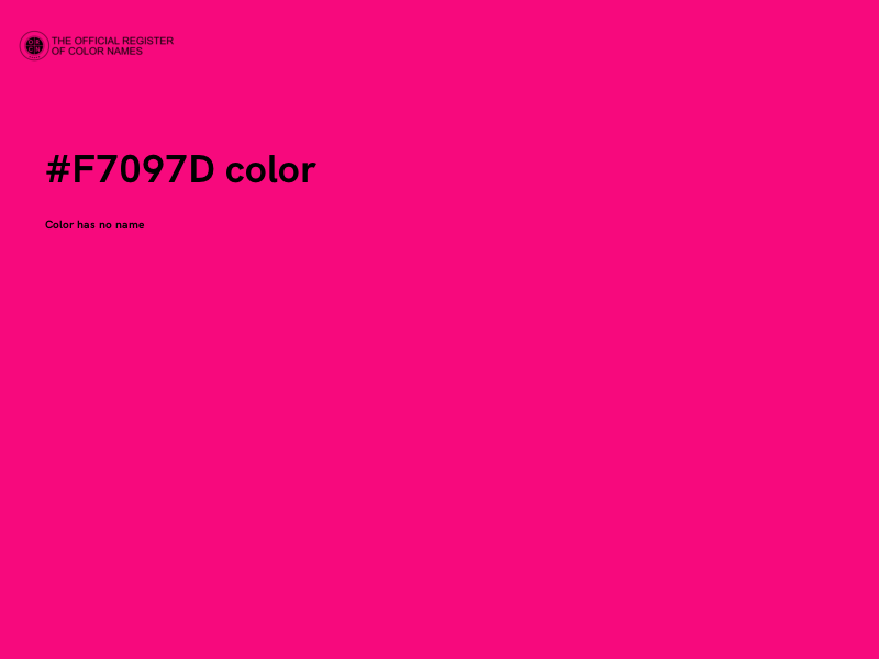 #F7097D color image