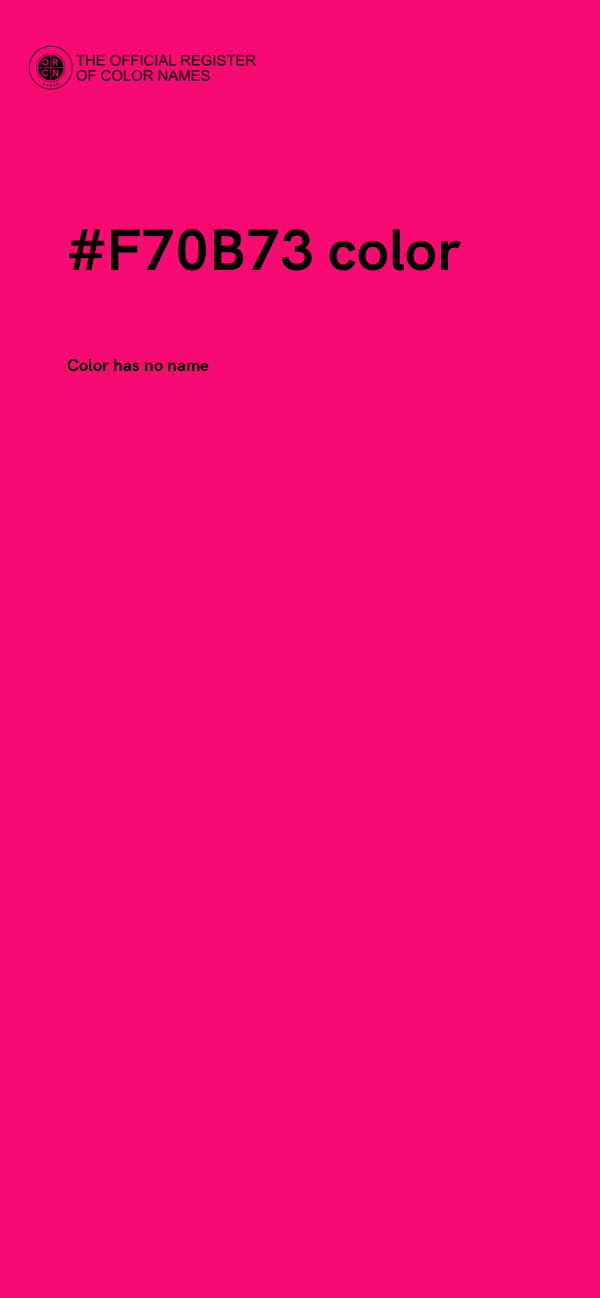 #F70B73 color image