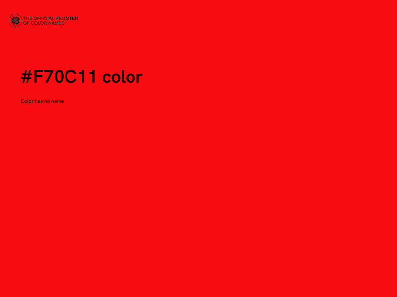 #F70C11 color image