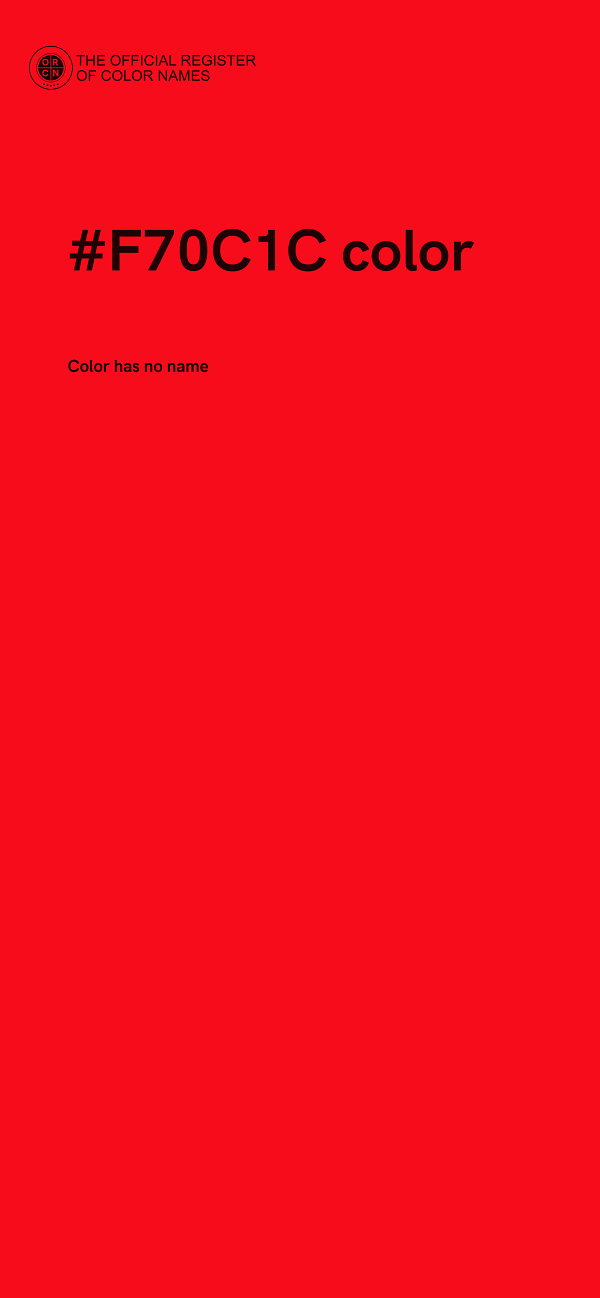 #F70C1C color image
