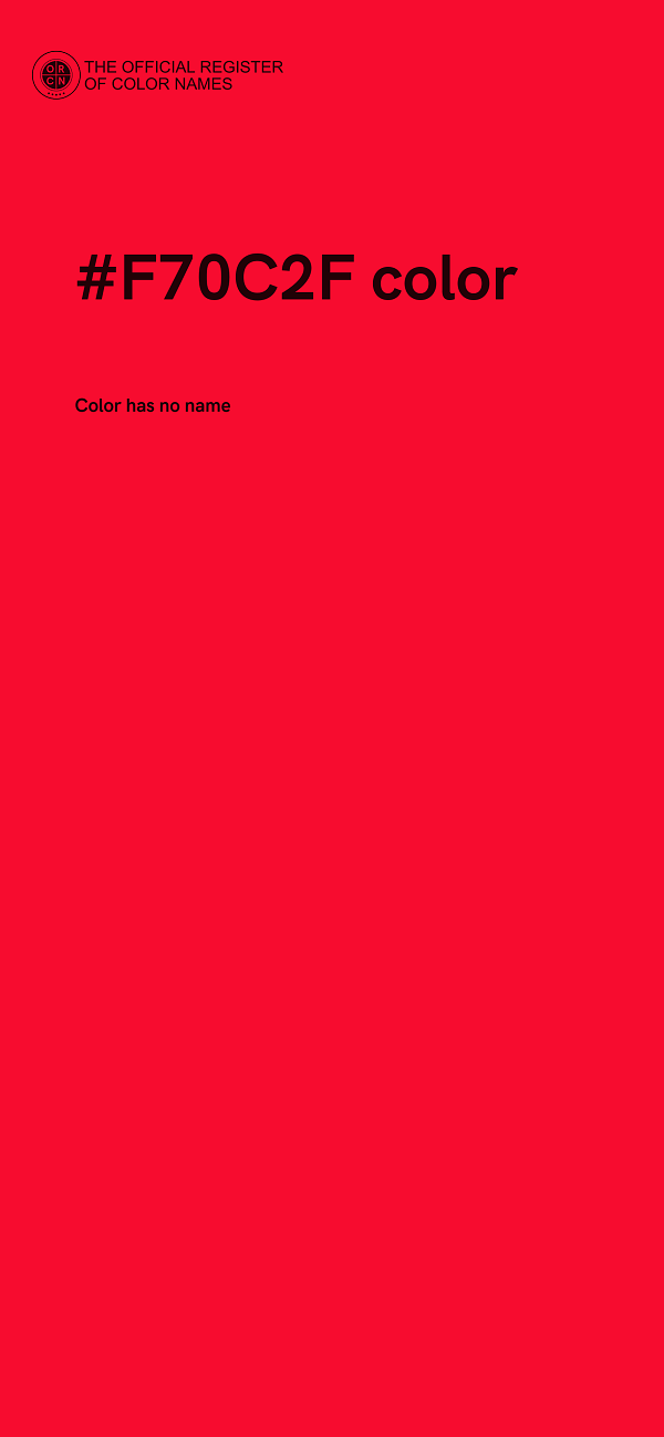#F70C2F color image