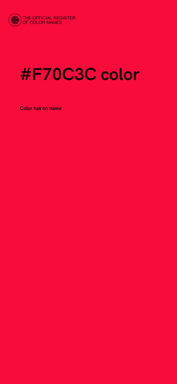 #F70C3C color image