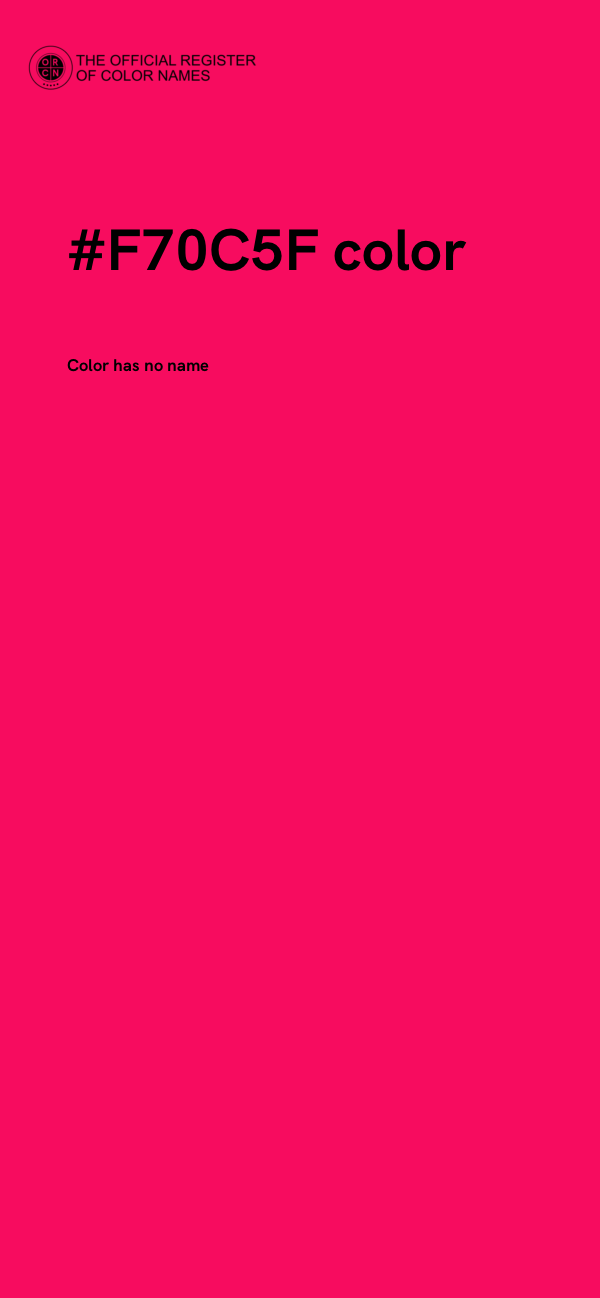 #F70C5F color image