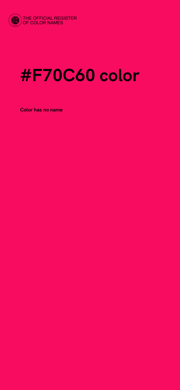 #F70C60 color image
