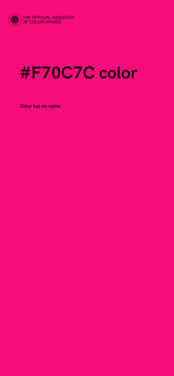 #F70C7C color image