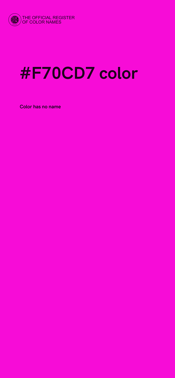 #F70CD7 color image