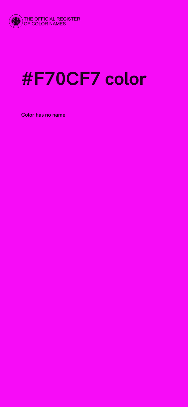 #F70CF7 color image