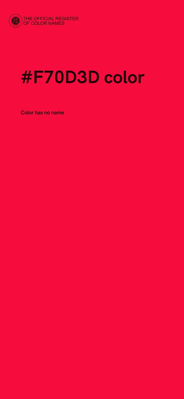 #F70D3D color image