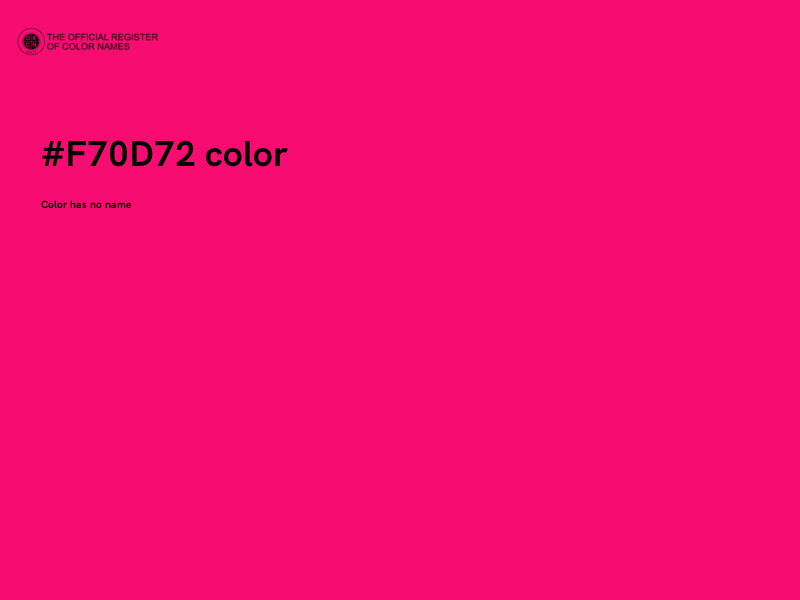 #F70D72 color image