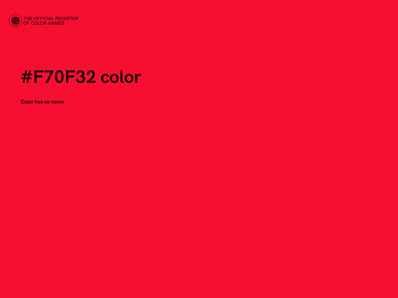 #F70F32 color image