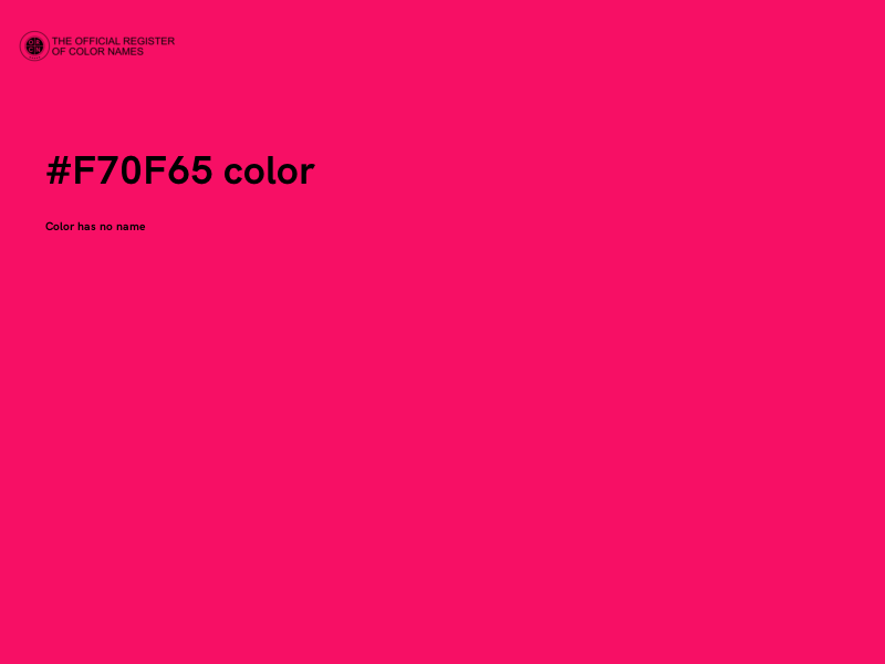 #F70F65 color image