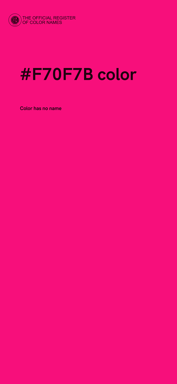 #F70F7B color image