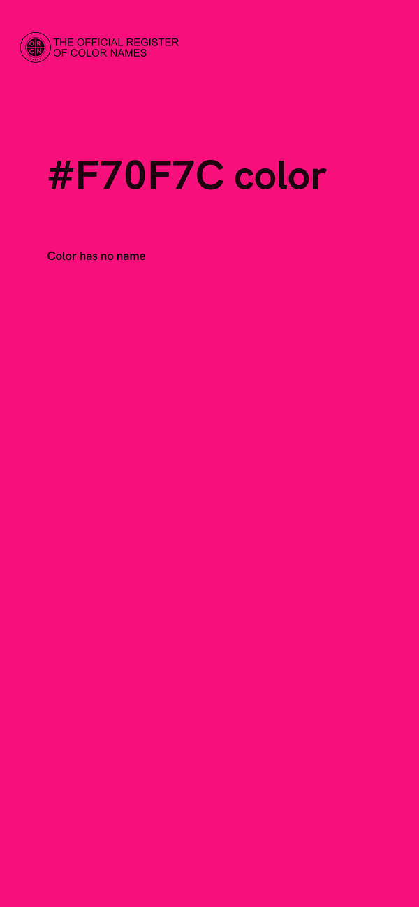 #F70F7C color image