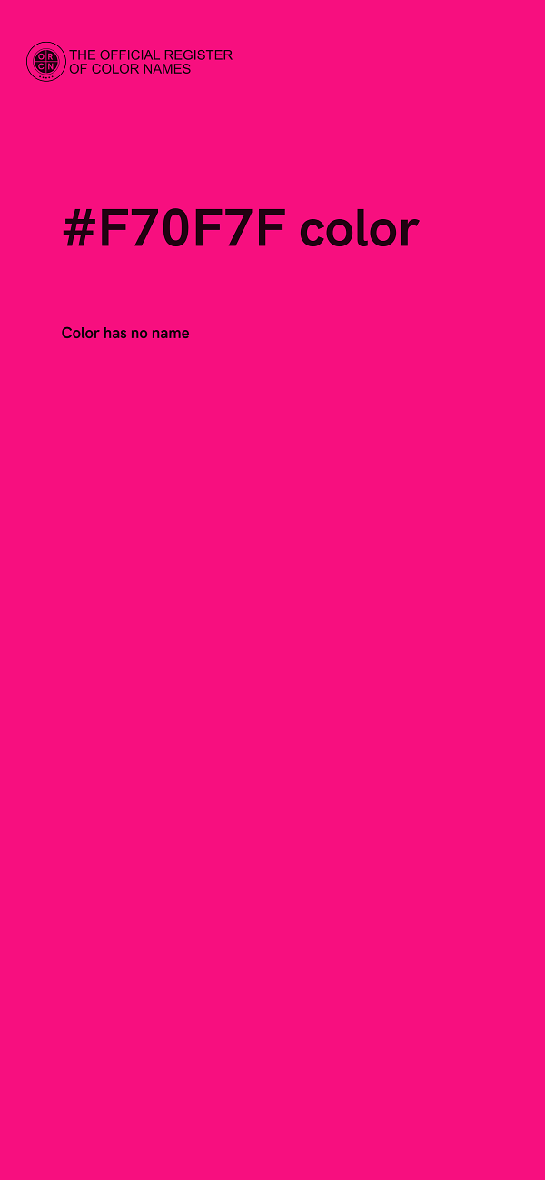 #F70F7F color image