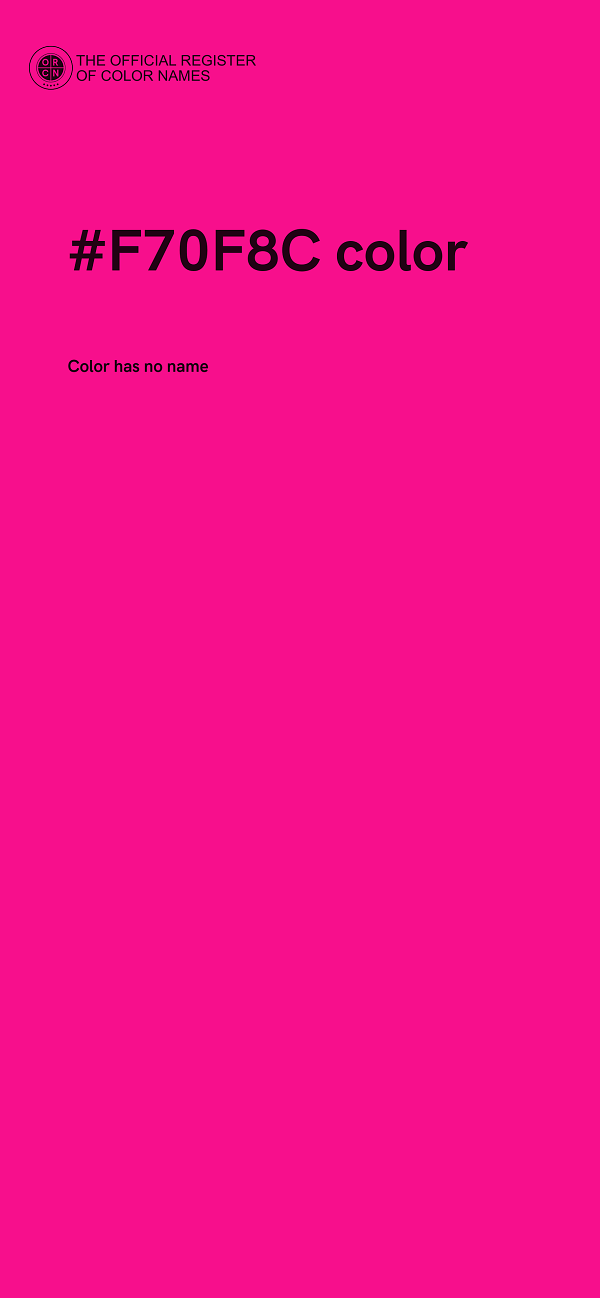 #F70F8C color image