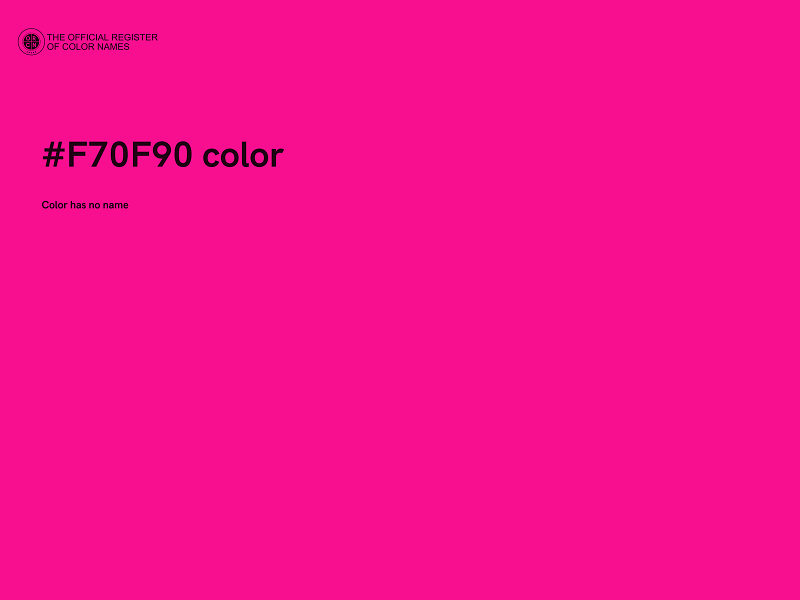 #F70F90 color image