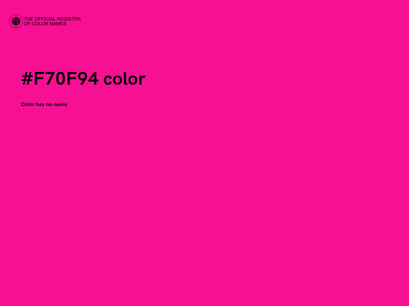 #F70F94 color image