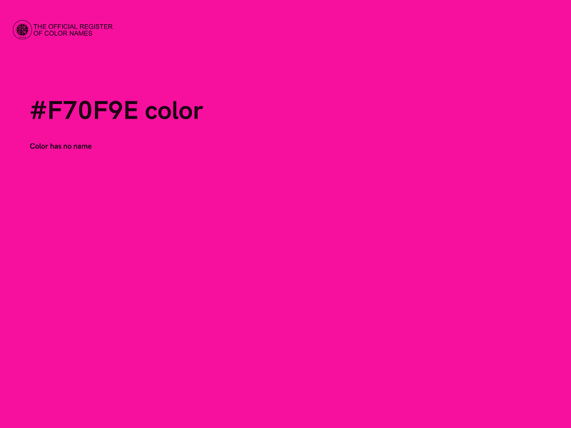 #F70F9E color image