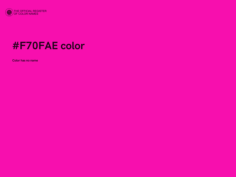 #F70FAE color image