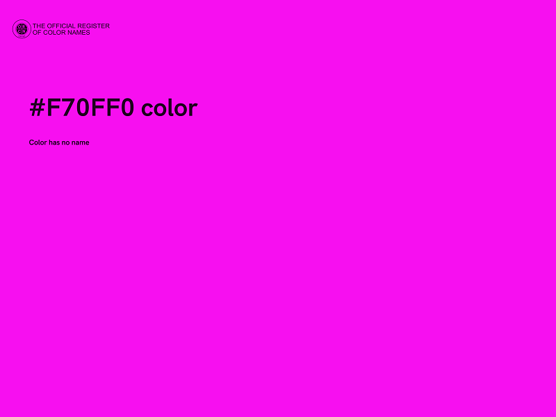 #F70FF0 color image