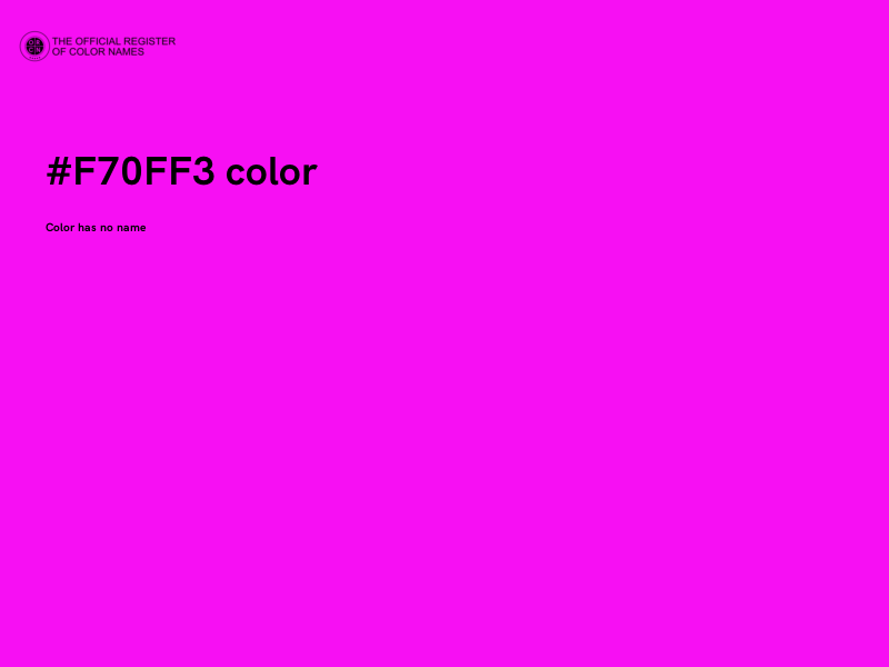 #F70FF3 color image