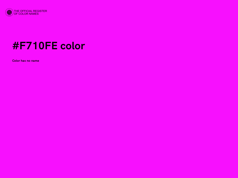 #F710FE color image