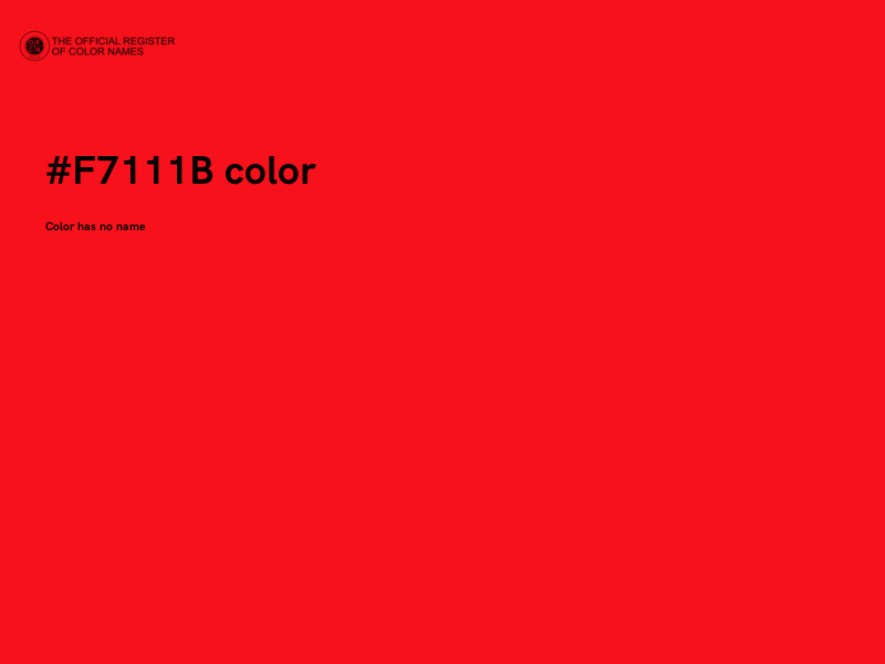 #F7111B color image