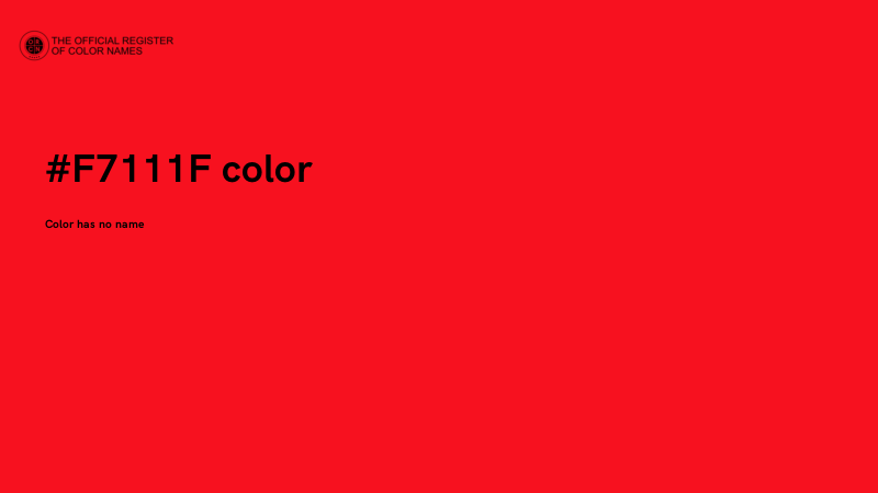 #F7111F color image