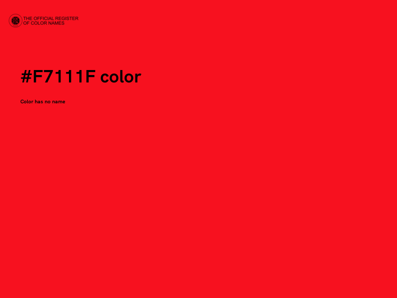 #F7111F color image
