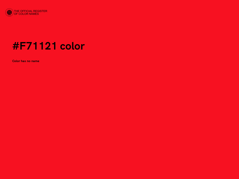 #F71121 color image