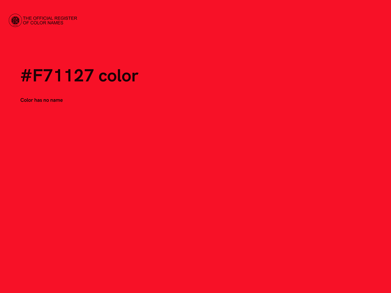 #F71127 color image