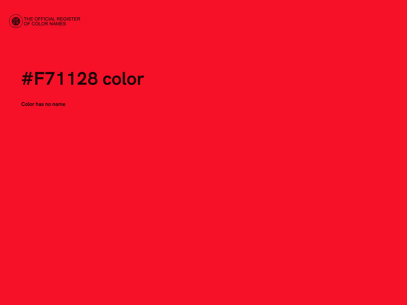 #F71128 color image