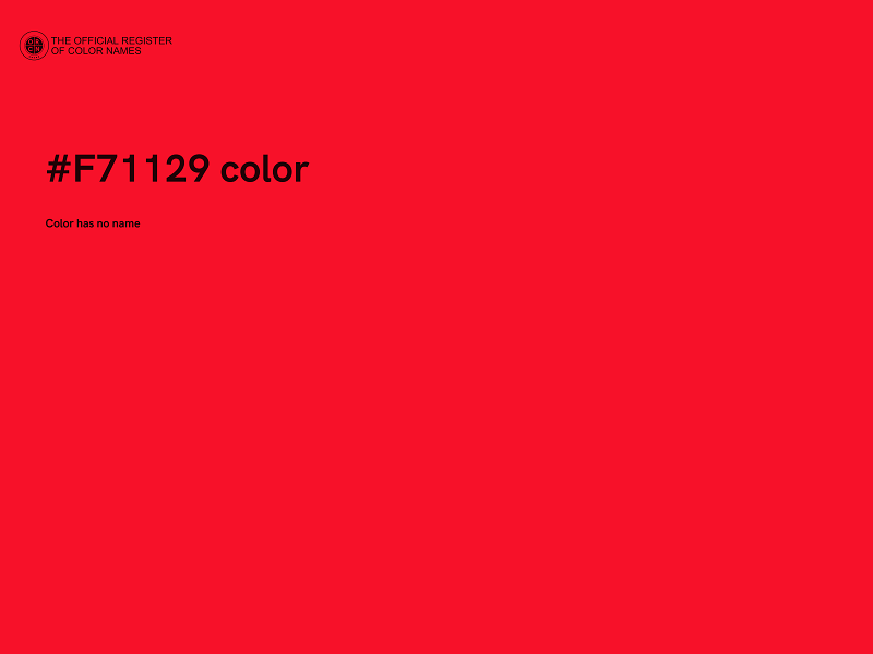 #F71129 color image