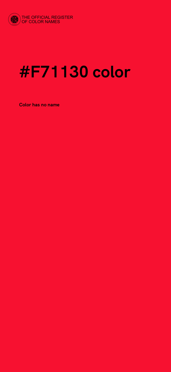 #F71130 color image