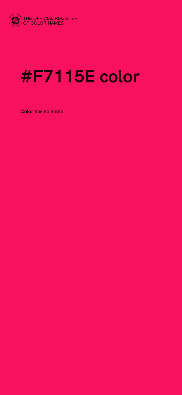 #F7115E color image