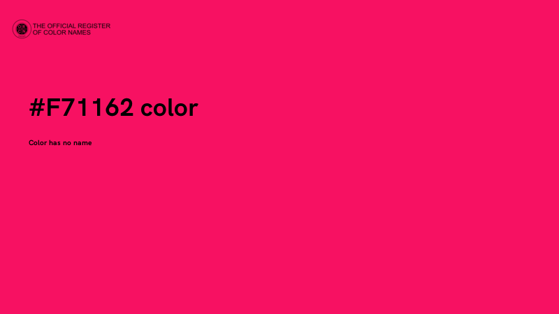 #F71162 color image