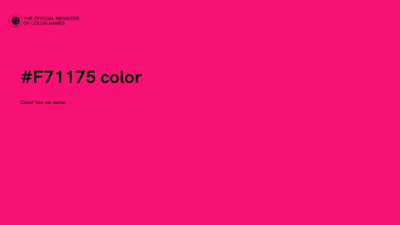 #F71175 color image